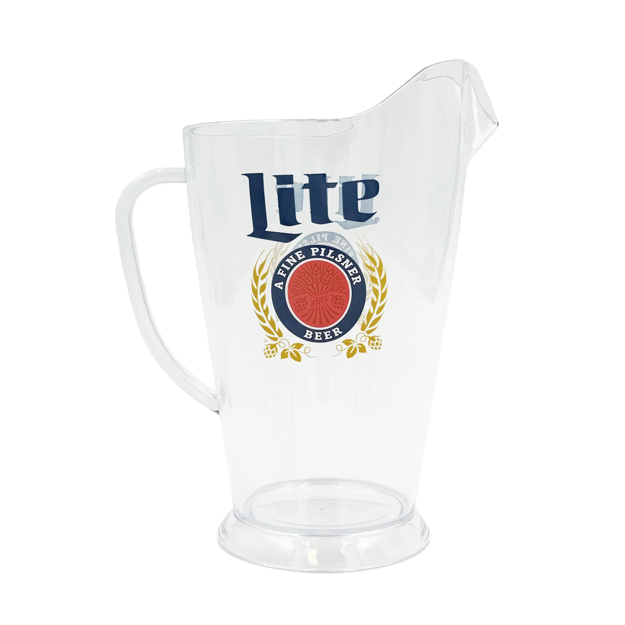 MILLER LITE CREST PLASTIC BEER PITCHER