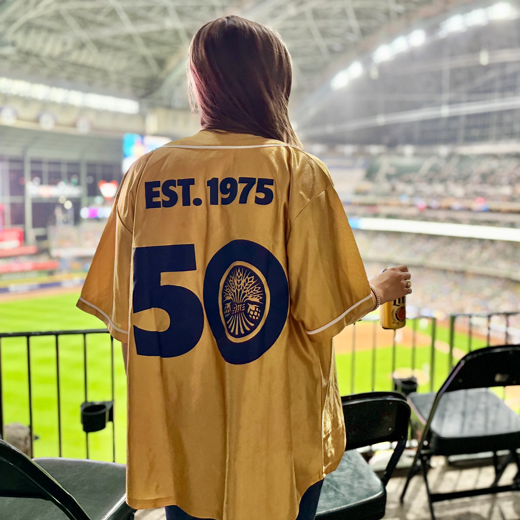 MILLER LITE 50TH GOLD JERSEY - Image 3