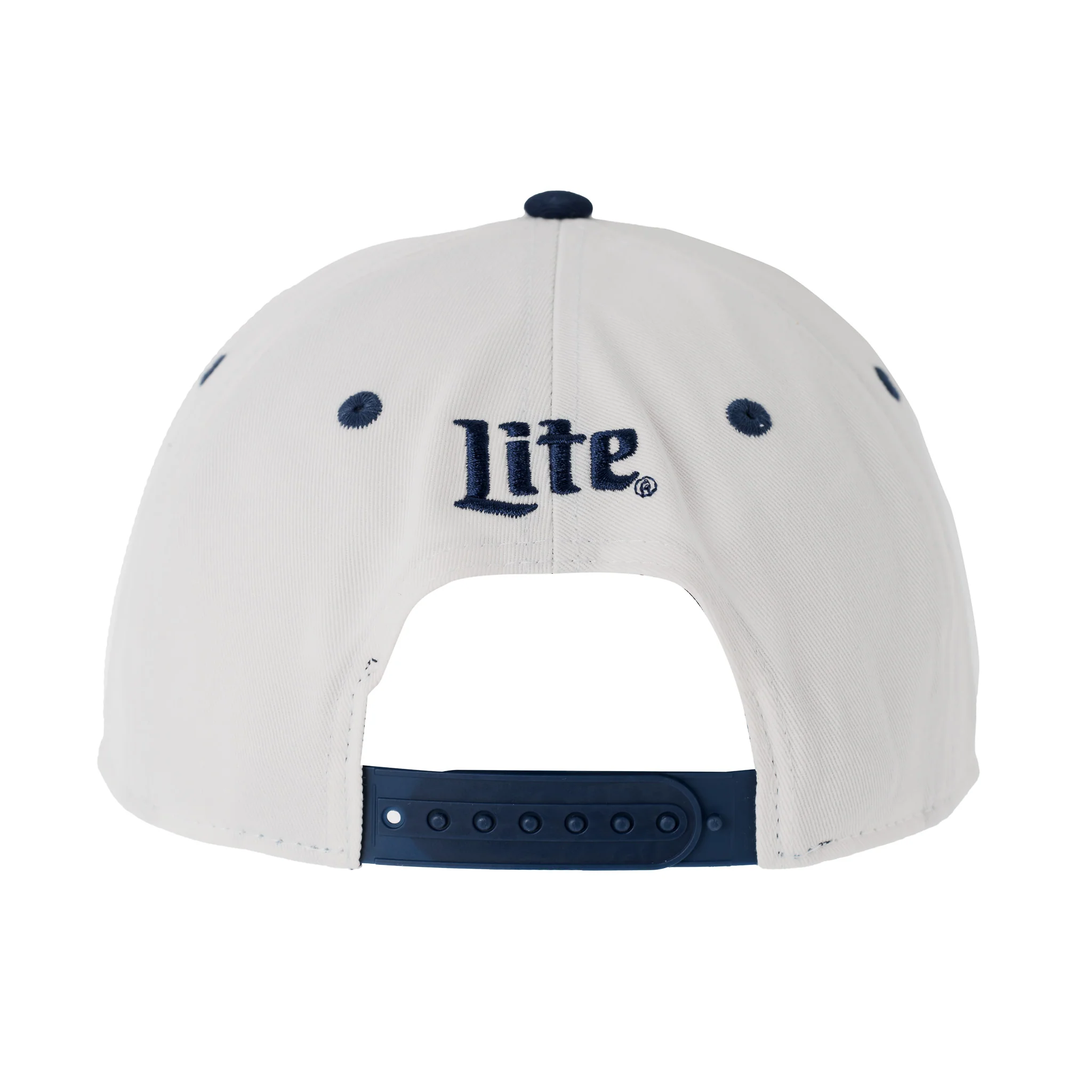 MILLER LITE WHITE CREST HAT WITH NAVY BRIM - Image 3